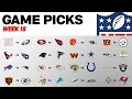 Week 18 Game Picks