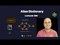 Alien Dictionary - Leetcode 269 Topological Sort with Kahn s Algorithm BFS