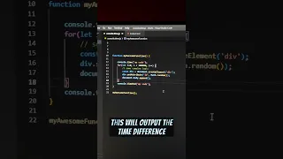Using console time in