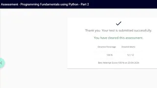 Assessment Data Structures and Algorithms using Python Part 2 ANSWER