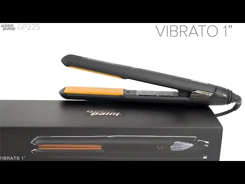 Download MP3 Glampalm Vibrato 1-Inch Professional Flat Iron