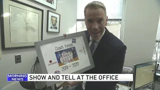 Larry s List Show and Tell in his office