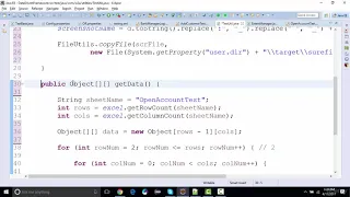 Selenium Automation Data Driven Framework 14 Creating a common DataProvider