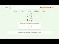 Simplify sqrt - Square Root of a Fraction Tiger Algebra Solver