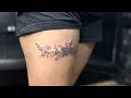 Floral Tattoo for thigh