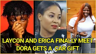 laycon and erica finally meet to settle dorathys fans gifts her a benz on her birthday