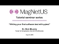 Writing your first software test with pytest MagNetUS tutorial online seminar