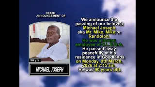 Michael Joseph Short Obituary