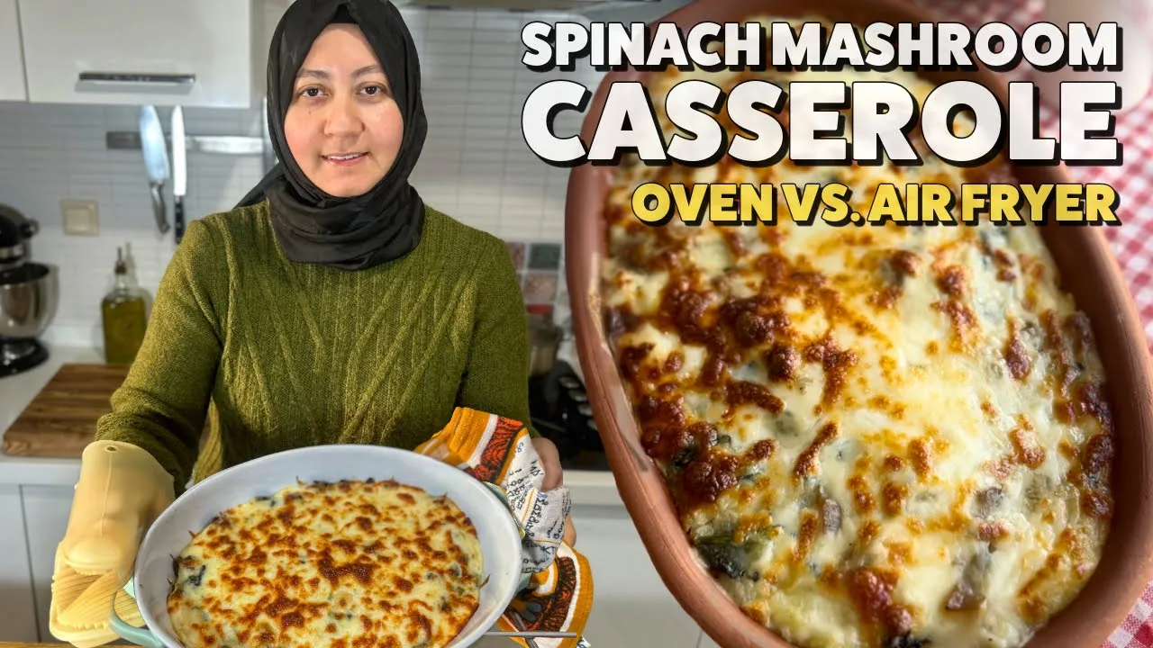 Ultimate Spinach Mushroom Casserole W/ Mashed Potato: Easy Dinner Ideas