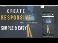 Build a Responsive Parallax Website Using HTML CSS - Simple Easy