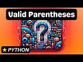 Valid Parentheses - Python