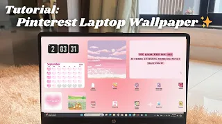 DIY Girly Pinterest-Inspired Aesthetic Wallpaper for Your Windows Laptop Easy Tutorial