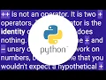 Behaviour of increment and decrement operators in Python