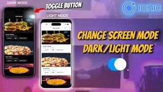Ionic - Toggle between Dark mode Light mode Android iOS