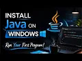 Install Java on Windows 11 2026 Java JDK IntelliJ IDEA Setup