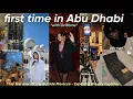 let's spend 48hours in Abu Dhabi✈️🥂|يالاه نمشيو ل أبوظبي لأول مرة في حياتي🥹💃🏻(my very first PR trip)