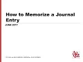 How to memorize a Journal Entry in NetSuite