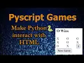 Tic Tac Toe game Python HTML using PyScript