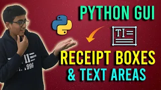 Text Areas Reciept Boxes in Tkinter Python GUI Tkinter Tutorial GUI with Python Basic - Pro