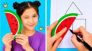 🍉 Wah! 📏 Bikin Penggaris Semangka yang Lucu + DIY Menarik Lainnya ✨
