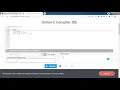 Online C Compilers for compiling and executing C programs