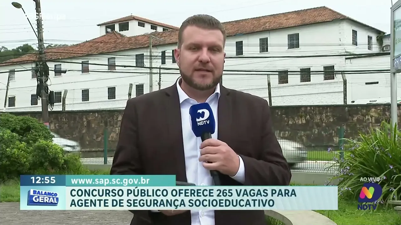 Concurso Público: 265 vagas para Agente de Segurança Socioeducativo em SC
