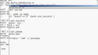 BATCH scripting Pratctical use of ERRORLEVEL in multiple scripts
