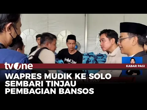 Wapres Gibran Mudik ke Solo Tinjau Pembagian Bantuan ke Warga