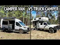 Which is Better Truck Camper or Camper Van Why We Went Back to Camper Van Life