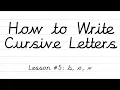 How to Write Cursive Lowercase Letters Lesson 5 Handwriting Tips Twinkl USA