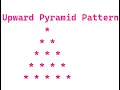 Upward Pyramid Pattern using nested loops in C