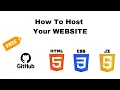 Host website on GitHub for free in 2 mins