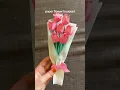 DIY paper tulip bouquet - slow and detailed tutorial (perfect gift for her) #diygift #paperflower