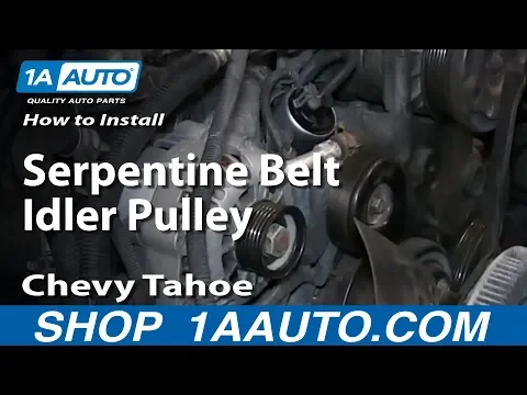 How To Replace Serpentine Belt Idler Pulley 96 08 Chevy Tahoe 1a Auto