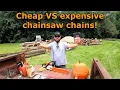 Cheap vs Expensive chainsaw chains Stihl MS170 and MS260 PRO