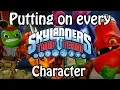 Putting on all 18 Skylanders Trap Team Trap Masters