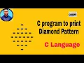 C program to print diamond pattern
