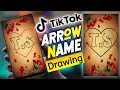 Tiktok trending arrow name draw editing tiktok hearth arrow name drawing alightmotion editing