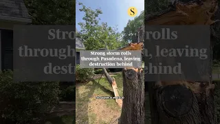 Strong storm rolls through Pasadena leaving destruction behind