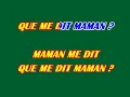 Download Lagu Angelina - Maman me dit ( KARAOKE) LYRICS