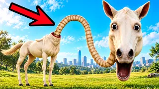 ДЛИННАЯ ЛОШАДЬ! НОВЫЙ МОНСТР ИЗ МАЙНКРАФТ В ГАРРИС МОД! LONG HORSE MINECRAFT Garry`s Mod