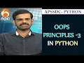 Oops Principles Python Training Program Lesson 3 APSSDC MANA TV