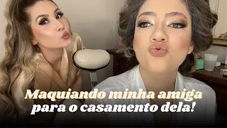 MAQUIEI MINHA AMIGA NOIVA 👰🏻♀️😍 (que responsabilidade 😱)