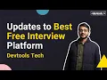 Features Updates Devtools Tech Free Frontend Interview Platform