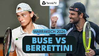 Ignacio Buse vs Matteo Berrettini 3 Hour Rollercoaster | Marrakech 2026 Highlights
