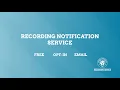 Washoe County Recorder s Office - Recording Notification Service