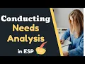 Conducting Needs Analysis in ESP