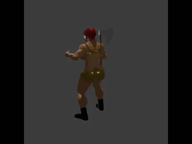 Barbarian Woman with an Axe v2 video thumbnail