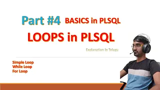 Oracle PLSQL LOOPS WHILE LOOP FOR LOOP Part PLSQL Tutorial in Telugu