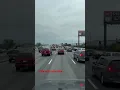 Heavy traffic I-25 North rush-hour in Denver Colorado